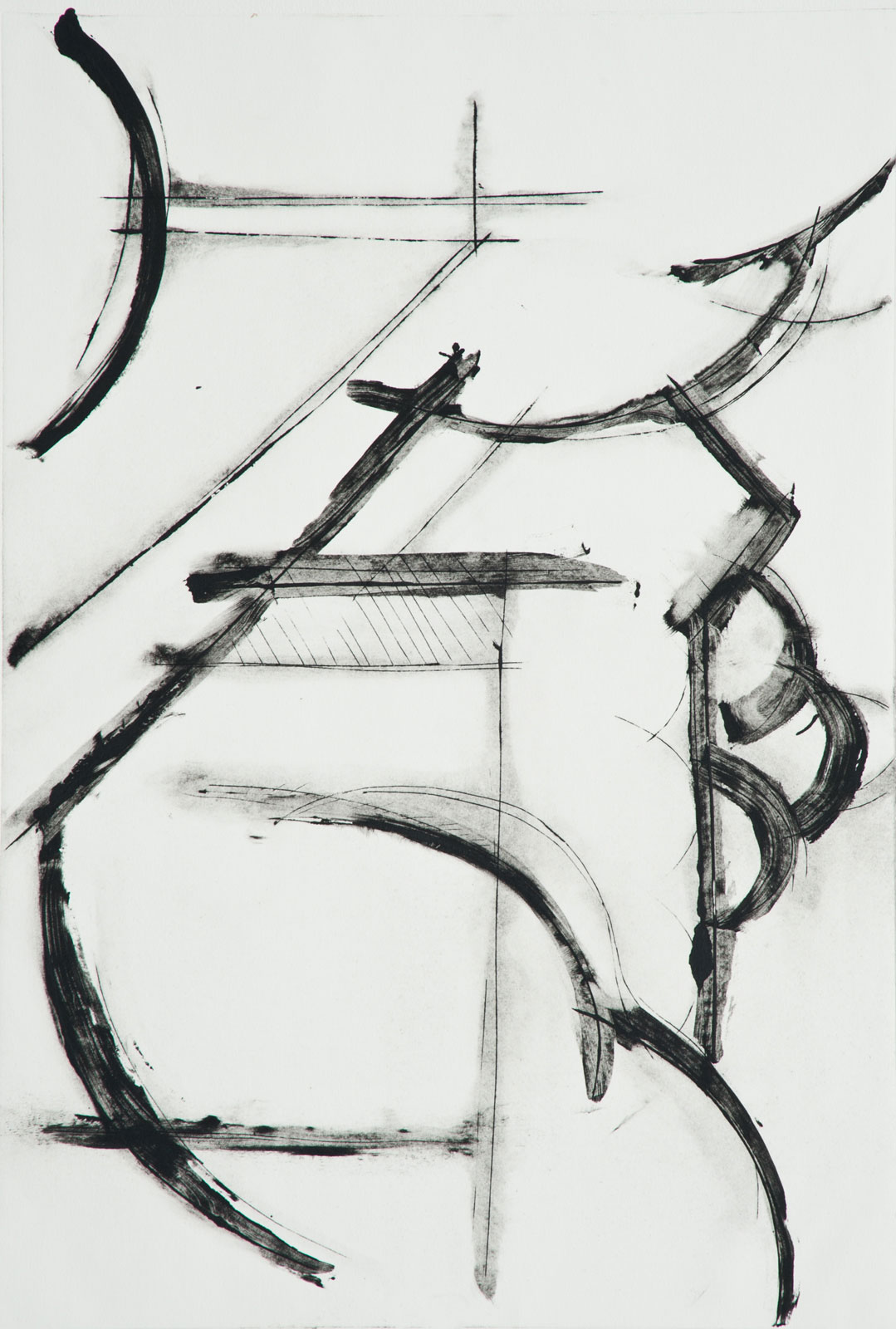 Works on Paper 1990 Ken tyler Workshop Black and WHite